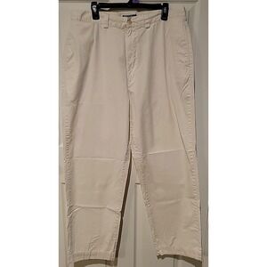 Vintage Polo Ralph Lauren Ivory Chino Khaki Pants 36x32 Preppy‎ 100% Cotton